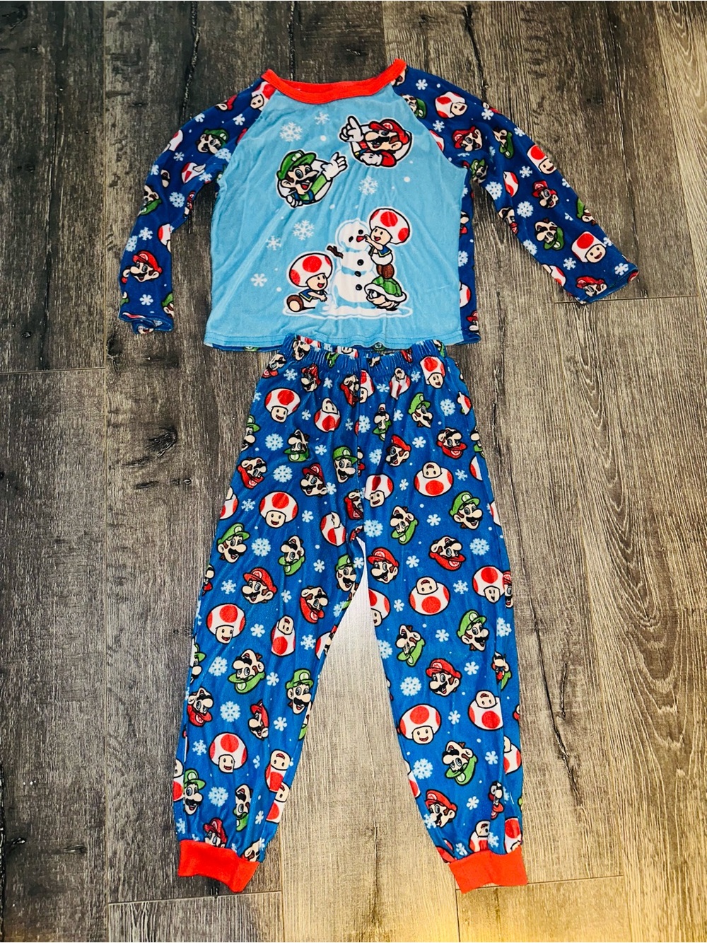 Super Mario Boys Kids Christmas Pajama Set